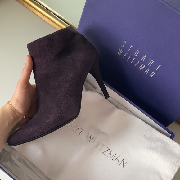 Stuart Weitzman Purple Ankle Boots - Picture 8 of 9